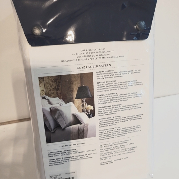 🎉Sale! Ralph Lauren RL 624-Thread-Count Cotton Sateen Sheets MSRP $185 - Picture 6 of 8